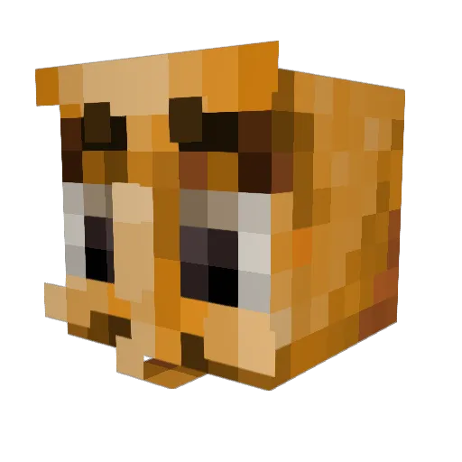 RealBrick_ Minecraft avatar head, 3D render
