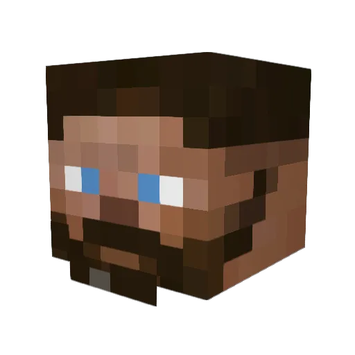 RealBruno88 Minecraft avatar head, 3D render