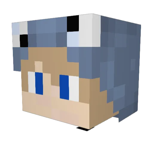 RealChimera Minecraft avatar head, 3D render