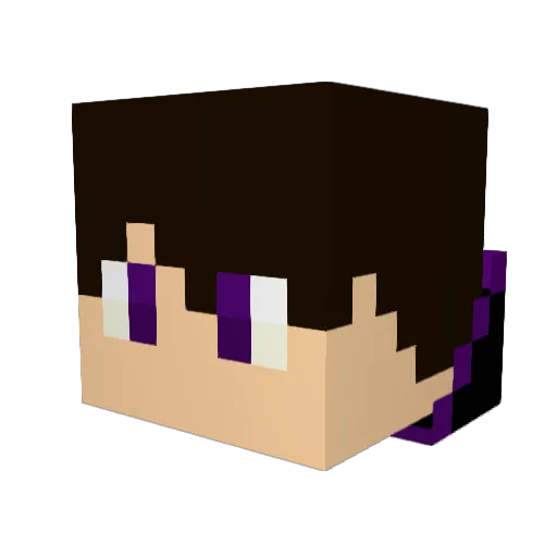 RealCxmeron Minecraft avatar head, 3D render