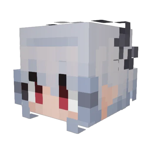 RealDEKATINTV Minecraft avatar head, 3D render