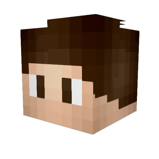 RealDealYassine Minecraft avatar head, 3D render