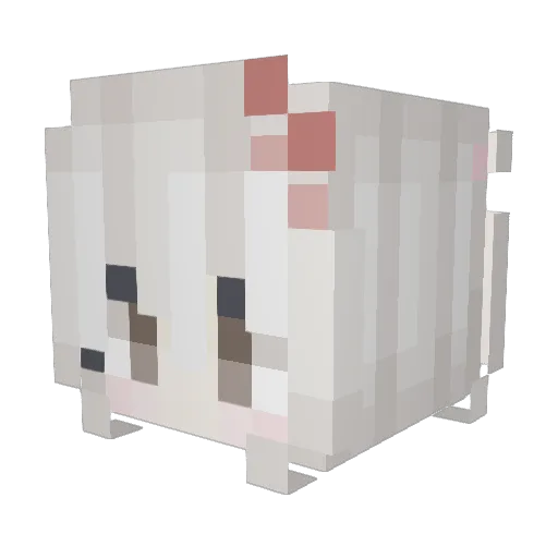 RealDiva05 Minecraft avatar head, 3D render
