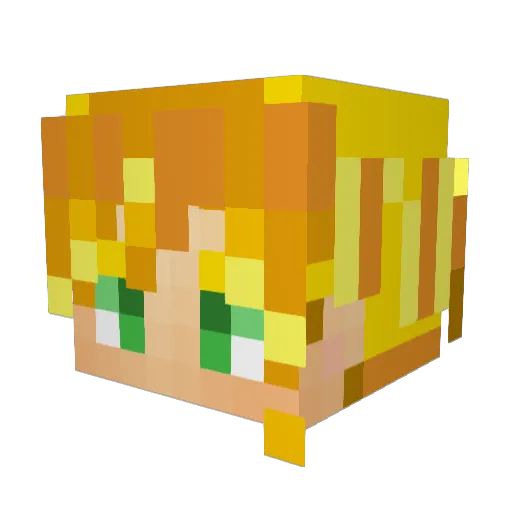 RealDoblox Minecraft avatar head, 3D render