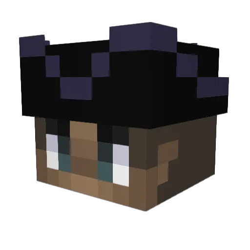 RealEternal Minecraft avatar head, 3D render
