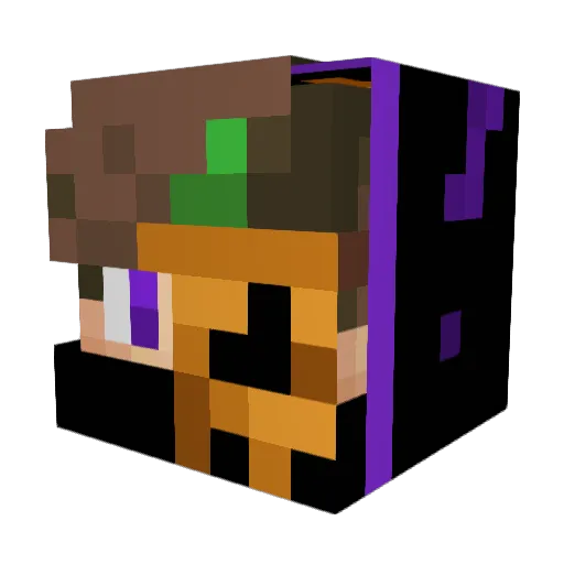 RealFelixYT Minecraft avatar head, 3D render