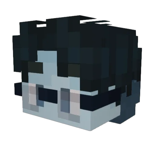 RealForcerer Minecraft avatar head, 3D render