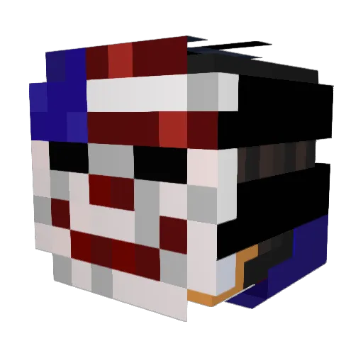 RealFutureYT Minecraft avatar head, 3D render
