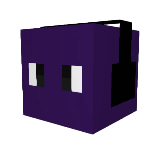 RealGambler Minecraft avatar head, 3D render