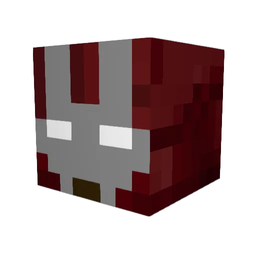 RealGameBoy Minecraft avatar head, 3D render