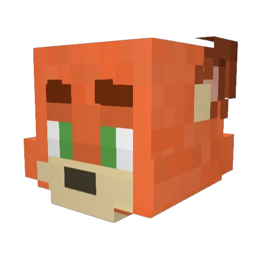 RealGamer9682 Minecraft avatar head, 3D render
