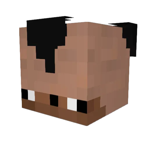 RealGraviter Minecraft avatar head, 3D render