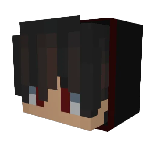 RealGrozza Minecraft avatar head, 3D render