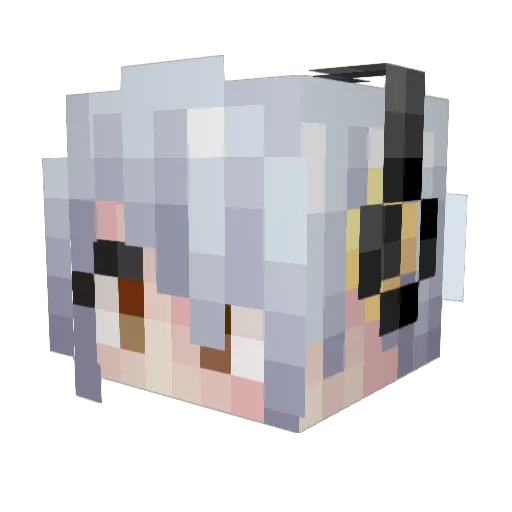 RealHuevo7747 Minecraft avatar head, 3D render