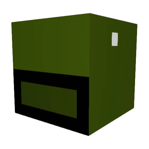 RealJski Minecraft avatar head, 3D render