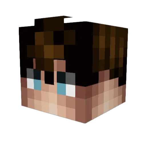 RealKaboom Minecraft avatar head, 3D render