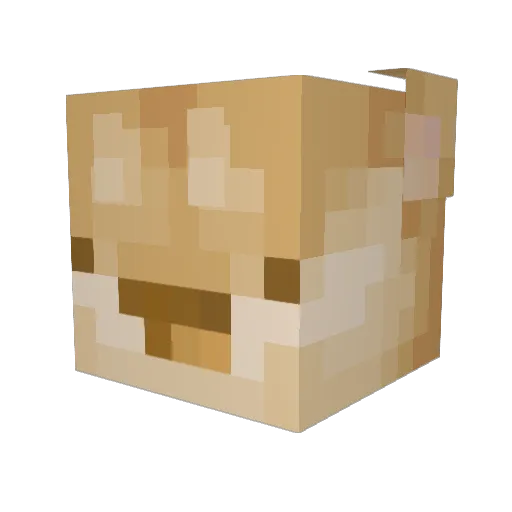 RealKabosu Minecraft avatar head, 3D render
