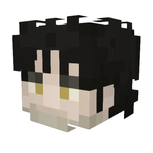 RealKiyota Minecraft avatar head, 3D render
