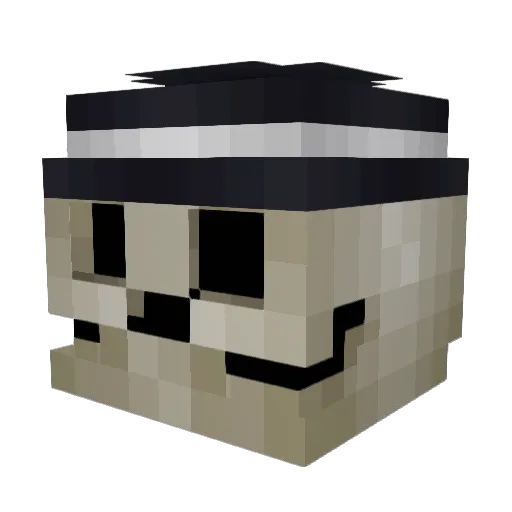 RealKrizzo Minecraft avatar head, 3D render