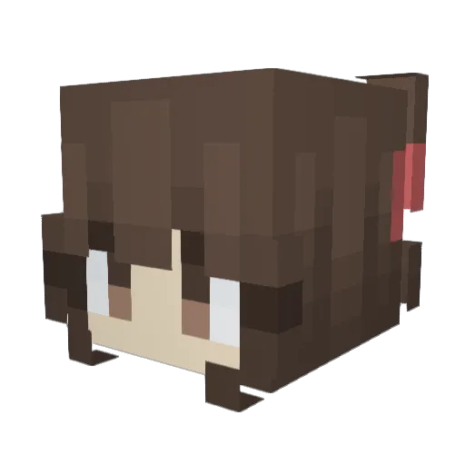 RealLife766 Minecraft avatar head, 3D render