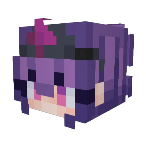RealLifeDolly Minecraft avatar head, 3D render