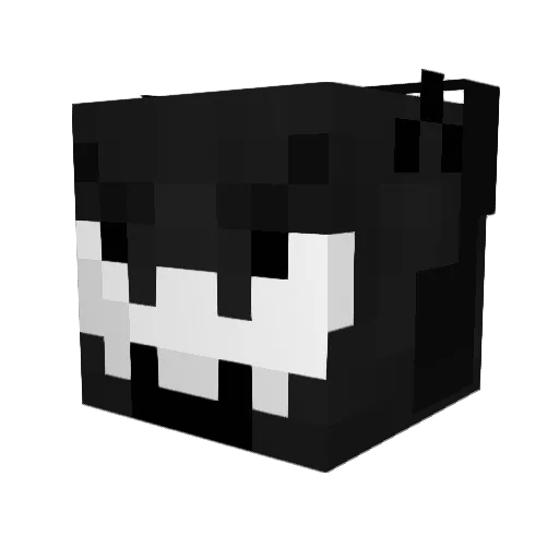 RealMDR Minecraft avatar head, 3D render