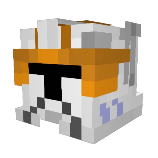 RealMalte Minecraft avatar head, 3D render