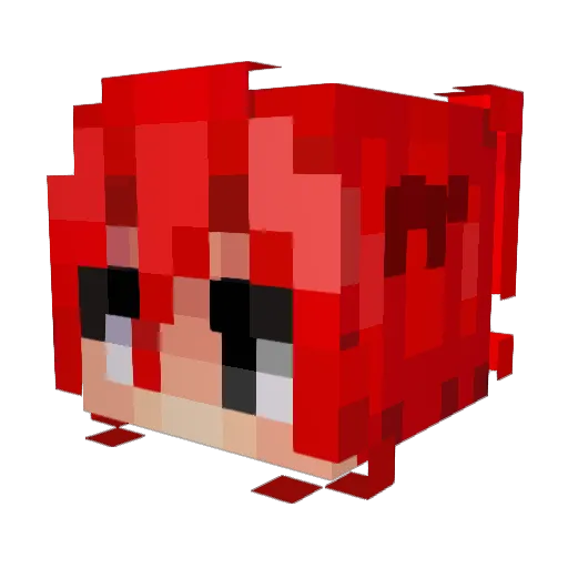 RealMarron Minecraft avatar head, 3D render