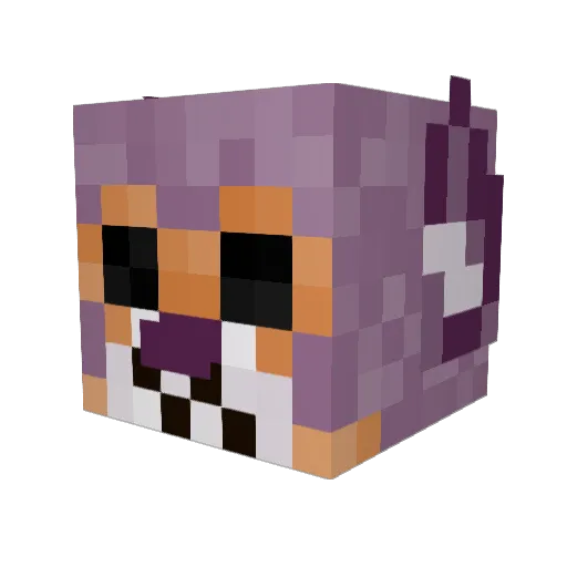 RealMercutio Minecraft avatar head, 3D render