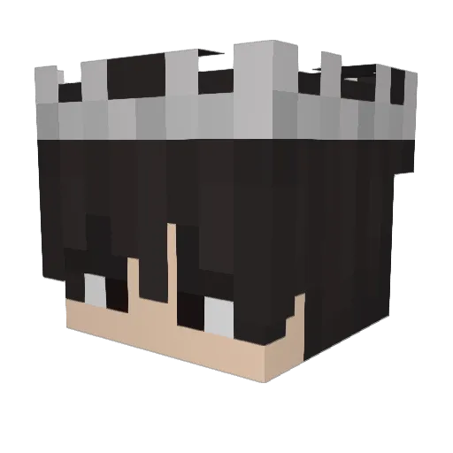 RealMineKat Minecraft avatar head, 3D render