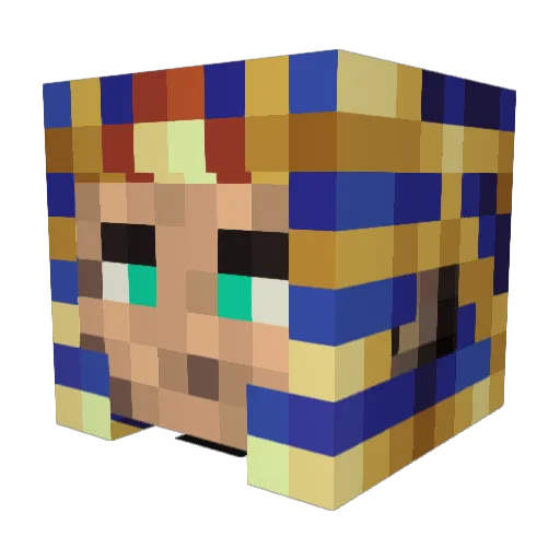 RealMohican Minecraft avatar head, 3D render