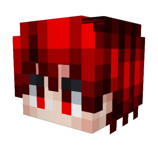 RealMossy Minecraft avatar head, 3D render