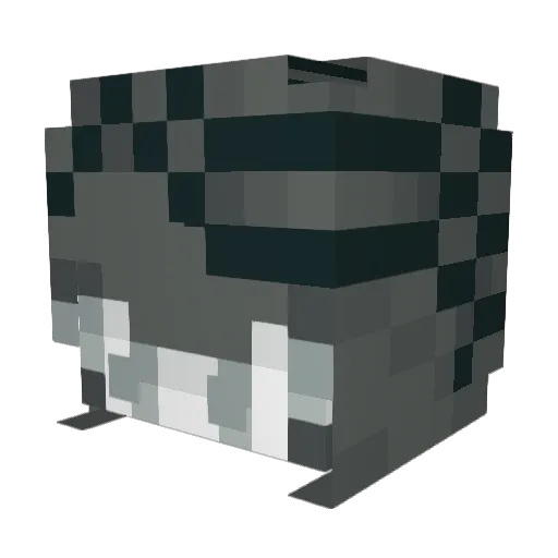 RealMotormouth Minecraft avatar head, 3D render