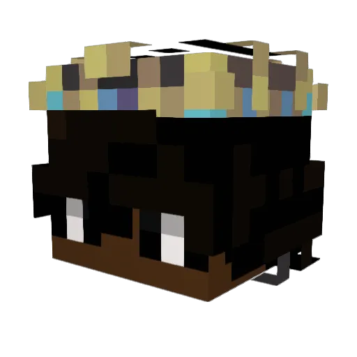 RealNab Minecraft avatar head, 3D render