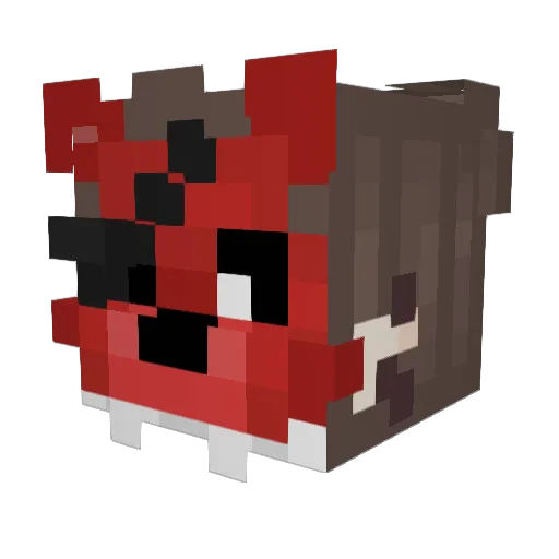 RealNoNamed Minecraft avatar head, 3D render