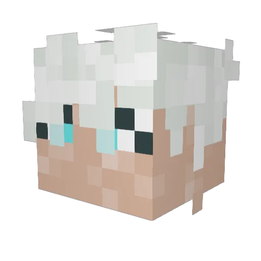 RealNumbly Minecraft avatar head, 3D render