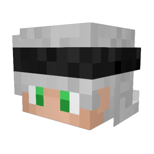 RealPachu Minecraft avatar head, 3D render