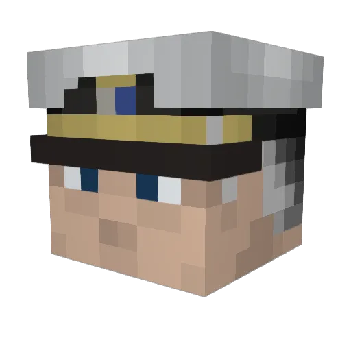 RealPhoenix Minecraft avatar head, 3D render