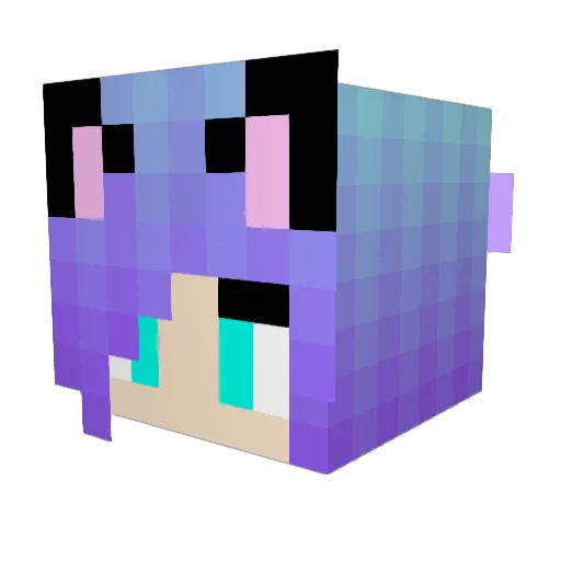 RealPieMonster Minecraft avatar head, 3D render
