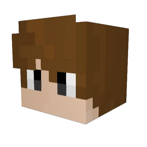 RealPohl99 Minecraft avatar head, 3D render