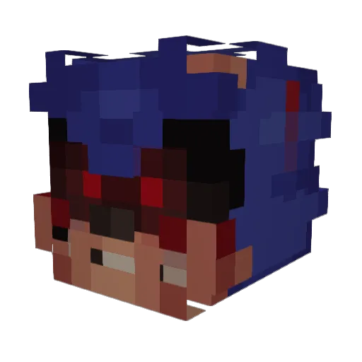 RealPrism007 Minecraft avatar head, 3D render