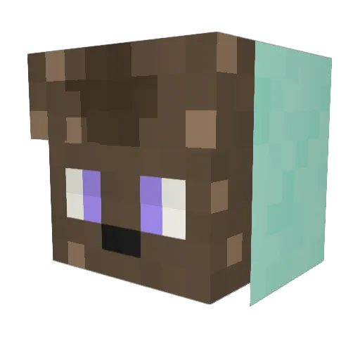 RealQuesarito Minecraft avatar head, 3D render