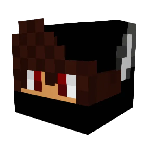 RealRabidWolf Minecraft avatar head, 3D render