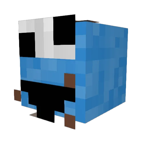 RealRebel45 Minecraft avatar head, 3D render