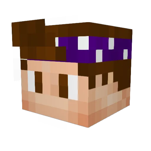 RealRises Minecraft avatar head, 3D render