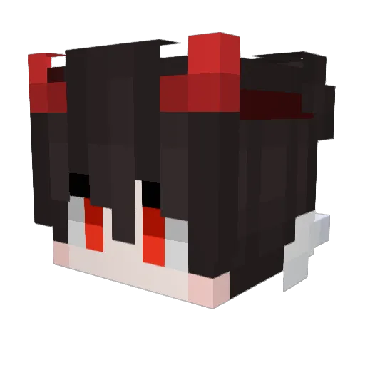 RealRollo_ Minecraft avatar head, 3D render