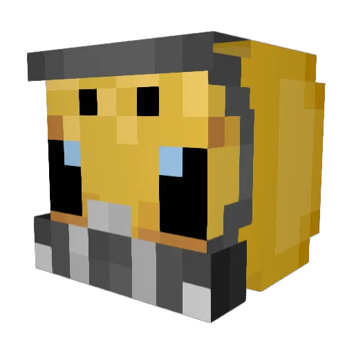 RealRusty Minecraft avatar head, 3D render