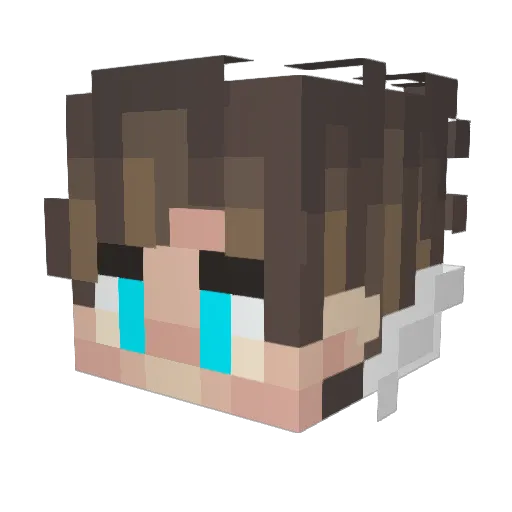 RealSaif04 Minecraft avatar head, 3D render