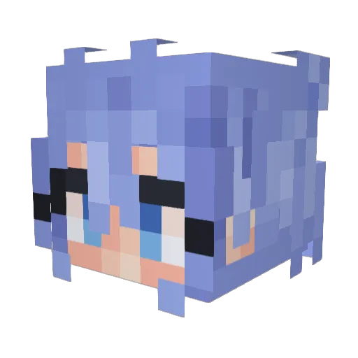 RealSchlep Minecraft avatar head, 3D render
