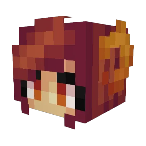 RealScoro Minecraft avatar head, 3D render